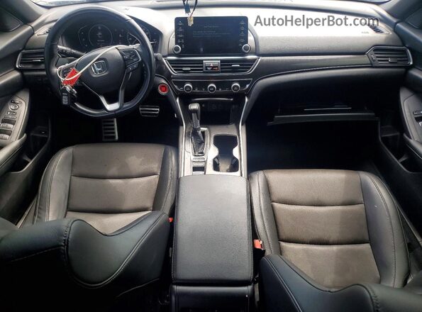 1HGCV1F37NA032355 2022 HONDA ACCORD Black Dashboard view