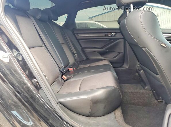 1HGCV1F37NA032355 2022 HONDA ACCORD Black Rear seats view