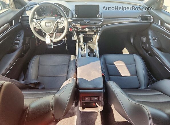 1HGCV1F37NA065596 2022 HONDA ACCORD White წინა პანელის ხედი