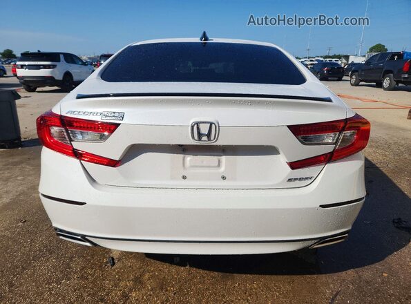 1HGCV1F37NA065596 2022 HONDA ACCORD White უკანა ხედი