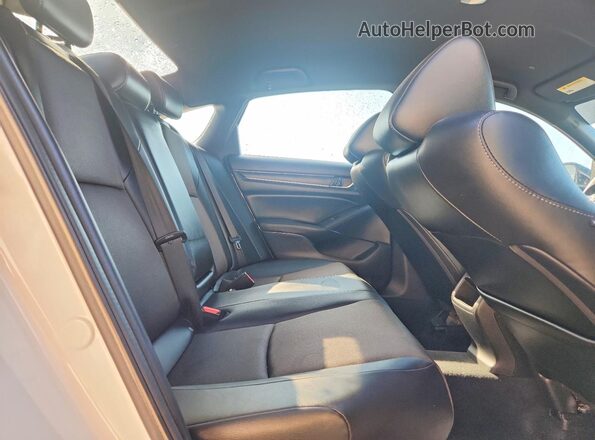 1HGCV1F37NA065596 2022 HONDA ACCORD White უკანა სავარძლების ხედი