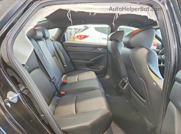 1HGCV1F37NA103229 2022 HONDA ACCORD Black Rear seats view
