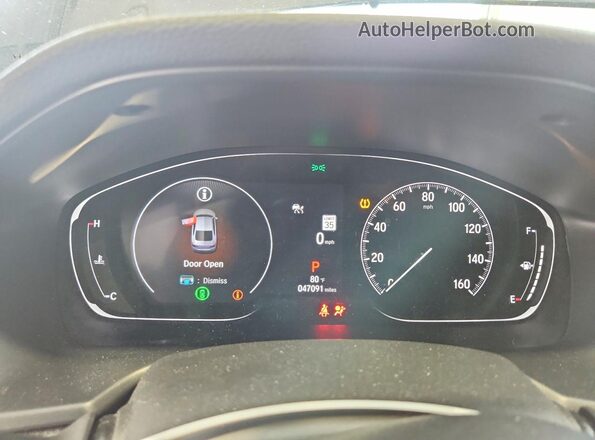 1HGCV1F37NA103229 2022 HONDA ACCORD Black Instrument cluster view