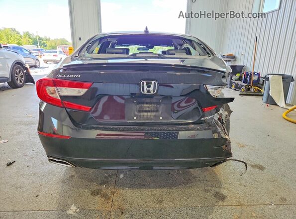1HGCV1F37NA103229 2022 HONDA ACCORD Black Rear view