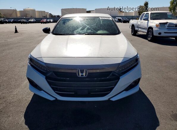 1HGCV1F37NA111007 2022 HONDA ACCORD White Widok z przodu