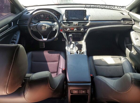 1HGCV1F37NA111007 2022 HONDA ACCORD White Widok deski rozdzielczej