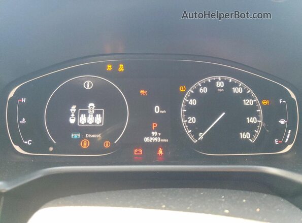 1HGCV1F37NA111007 2022 HONDA ACCORD White Widok zestawu wskaźników