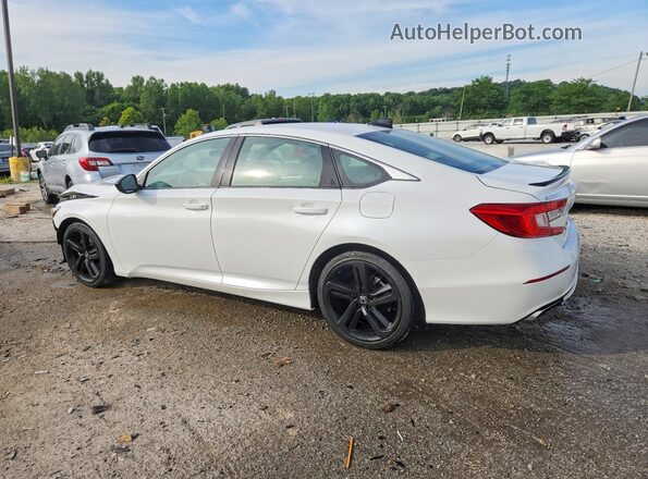 1HGCV1F37NA124176 2022 HONDA ACCORD White უკანა მარცხენა