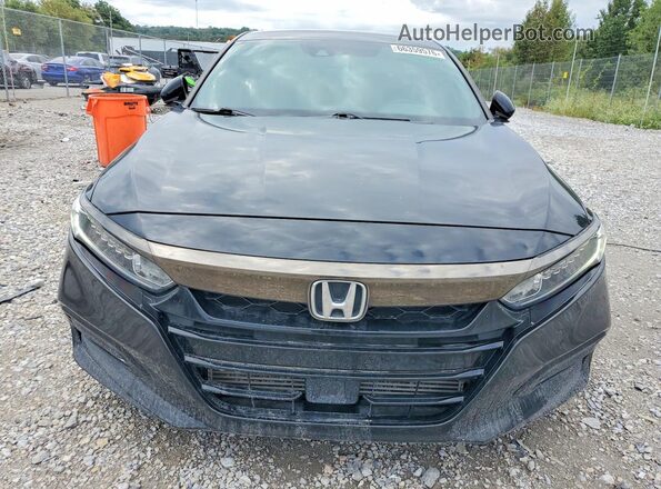 1HGCV1F38JA020497 2018 HONDA ACCORD Black ხელსაწყოთა პანელის ხედი