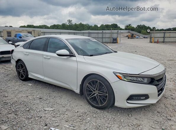 1HGCV1F38JA038577 2018 HONDA ACCORD White Delantero derecho