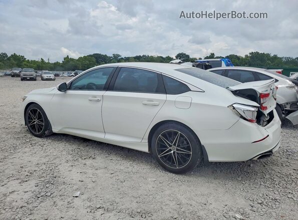 1HGCV1F38JA038577 2018 HONDA ACCORD White Trasero izquierdo