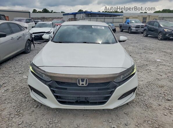 1HGCV1F38JA038577 2018 HONDA ACCORD White Vista frontal
