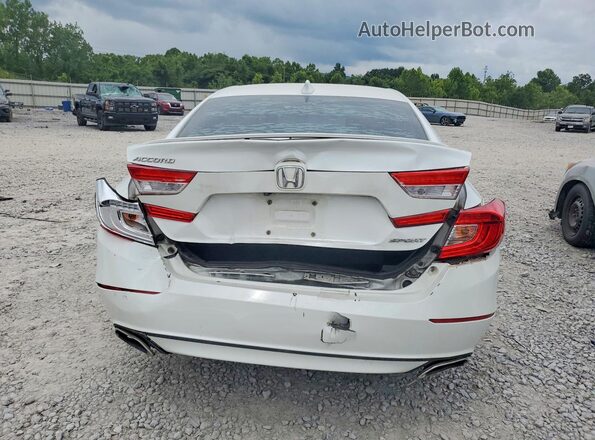 1HGCV1F38JA038577 2018 HONDA ACCORD White Vista trasera
