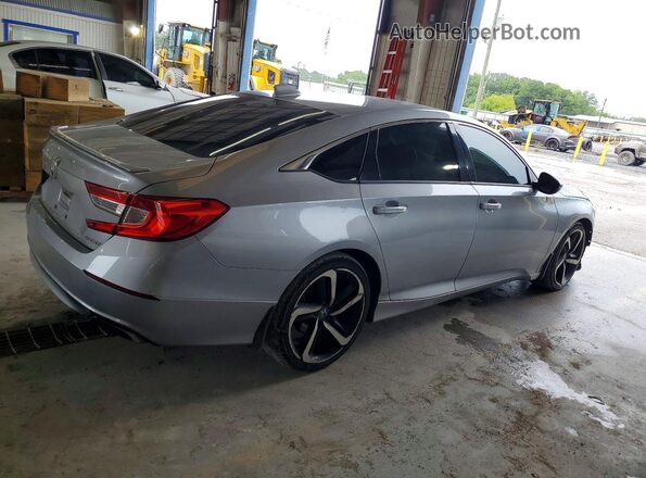 1HGCV1F38JA102181 2018 HONDA ACCORD Серебряный Задняя правая четверть