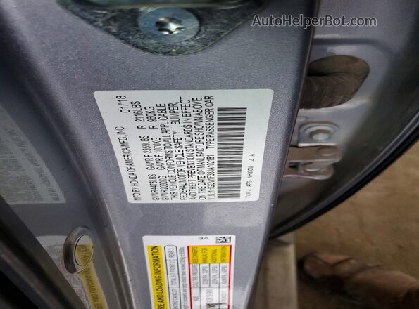 1HGCV1F38JA102181 2018 HONDA ACCORD Серебряный Вид подкапотного пространства