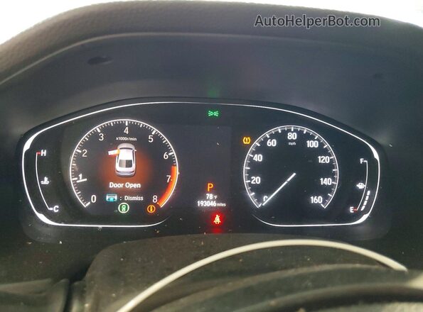 1HGCV1F38JA102181 2018 HONDA ACCORD Серебряный Вид щитка приборов
