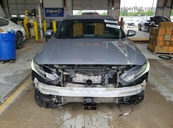 1HGCV1F38JA102181 2018 HONDA ACCORD Серебряный Вид спереди