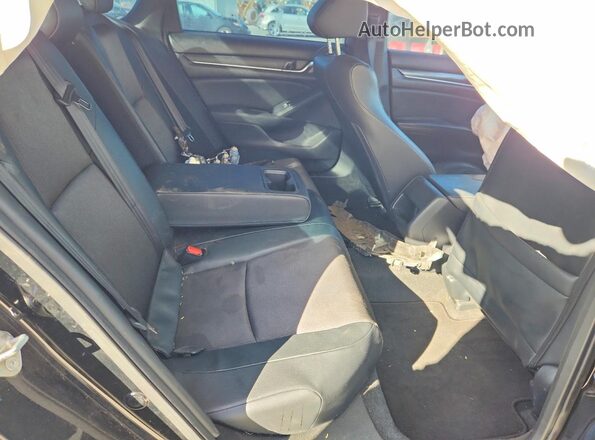 1HGCV1F38JA166513 2018 HONDA ACCORD Black Vista de los asientos traseros