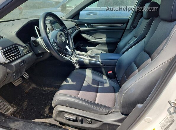 1HGCV1F38JA171923 2018 HONDA ACCORD White წინა სალონის ხედი