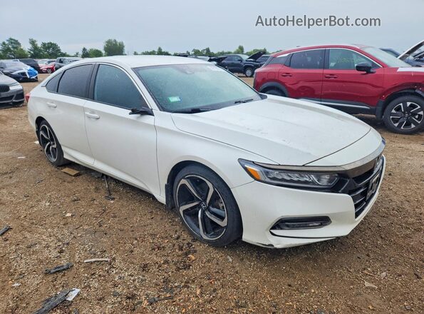 1HGCV1F38JA171923 2018 HONDA ACCORD White წინა მარჯვენა