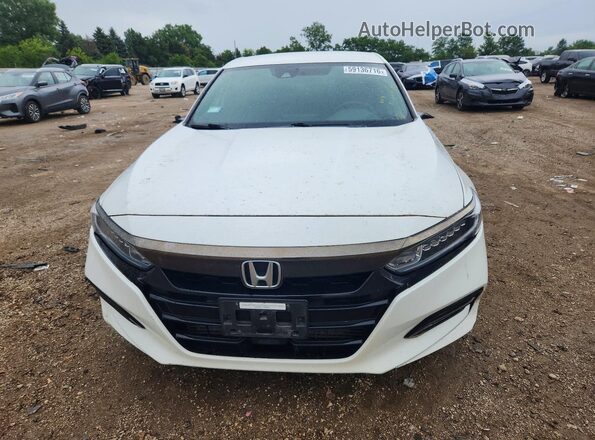 1HGCV1F38JA171923 2018 HONDA ACCORD White წინა ხედი