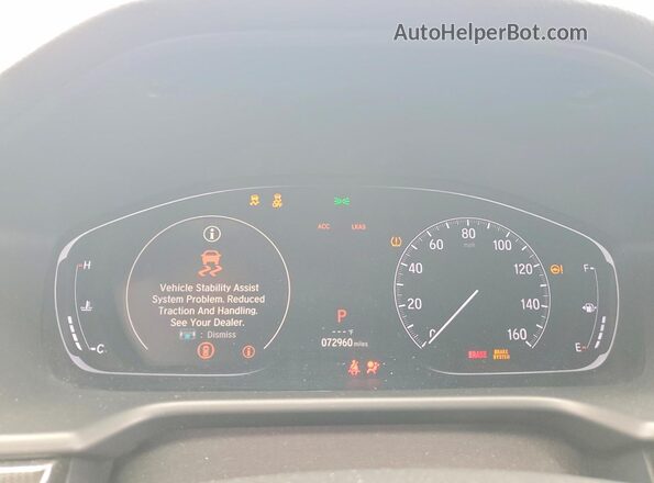 1HGCV1F38JA178001 2018 HONDA ACCORD Белый Вид щитка приборов