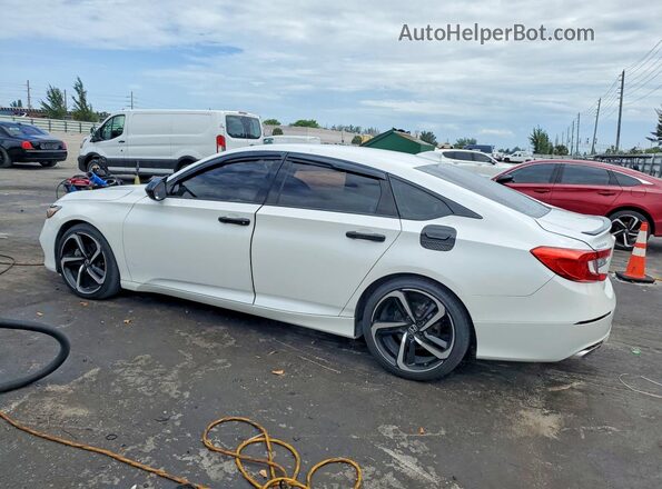 1HGCV1F38JA178001 2018 HONDA ACCORD Белый Задняя левая четверть