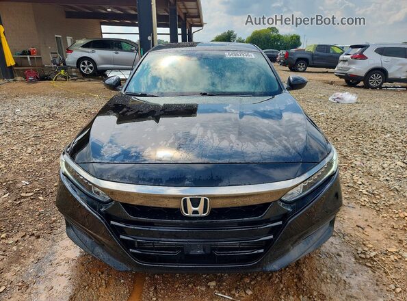 1HGCV1F38JA204015 2018 HONDA ACCORD Черный Вид спереди