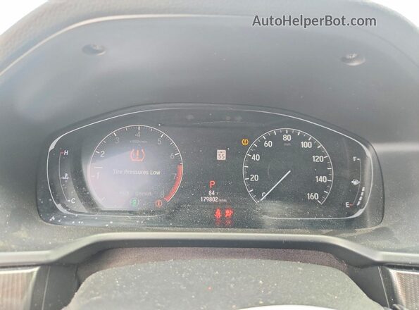 1HGCV1F38JA204015 2018 HONDA ACCORD Черный Вид щитка приборов