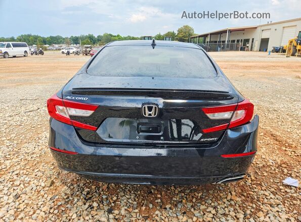 1HGCV1F38JA204015 2018 HONDA ACCORD Черный Вид сзади