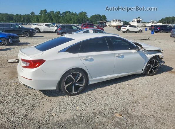 1HGCV1F38JA242330 2018 HONDA ACCORD Белый Задняя правая четверть