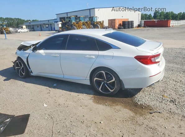 1HGCV1F38JA242330 2018 HONDA ACCORD Белый Задняя левая четверть