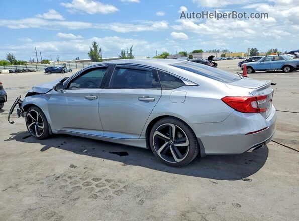 1HGCV1F38JA248287 2018 HONDA ACCORD Gray Tył lewy