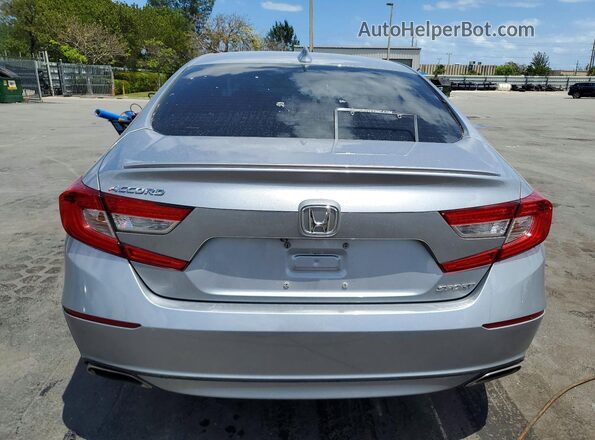 1HGCV1F38JA248287 2018 HONDA ACCORD Gray Widok z tyłu