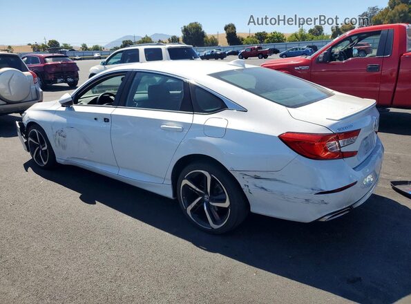 1HGCV1F38KA080880 2019 HONDA ACCORD Белый Задняя левая четверть