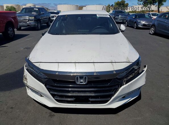 1HGCV1F38KA080880 2019 HONDA ACCORD Белый Вид спереди