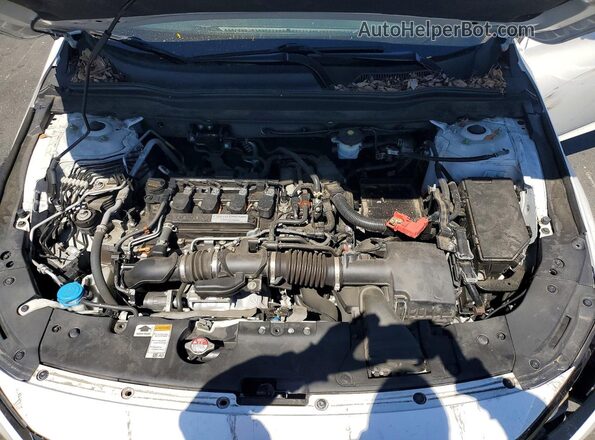 1HGCV1F38KA080880 2019 HONDA ACCORD Белый Вид задней части салона
