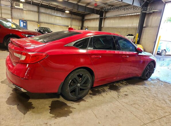 1HGCV1F38KA088235 2019 HONDA ACCORD Red Trasero derecho