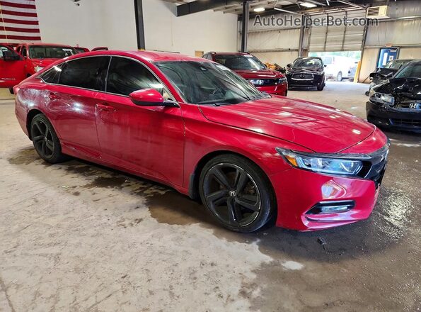 1HGCV1F38KA088235 2019 HONDA ACCORD Red Delantero derecho