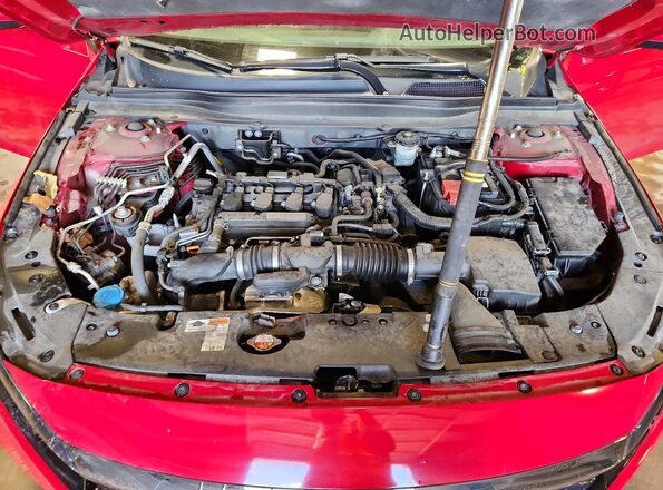 1HGCV1F38KA088235 2019 HONDA ACCORD Red Vista interior trasera