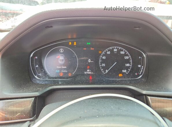 1HGCV1F38KA088235 2019 HONDA ACCORD Red Vista del cuadro de instrumentos