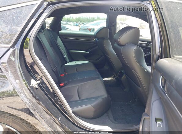 1HGCV1F38KA101744 2019 HONDA ACCORD Black VIN კოდის სტიკერის ხედი