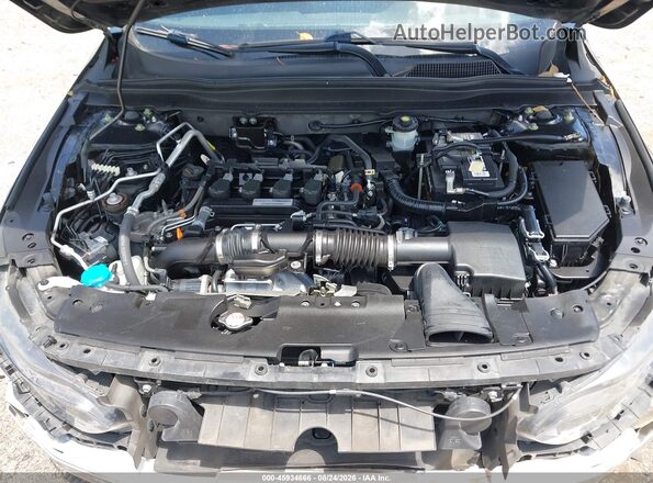 1HGCV1F38KA101744 2019 HONDA ACCORD Black უკანა ხედი
