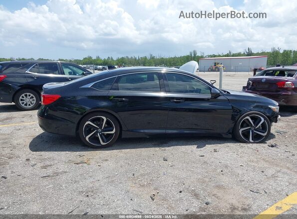 1HGCV1F38KA101744 2019 HONDA ACCORD Black სალონის 360-გრადუსიანი ხედი