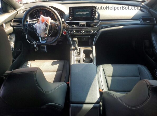1HGCV1F38KA144433 2019 HONDA ACCORD Red Вид панелі приладів