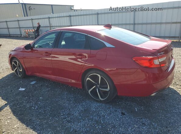 1HGCV1F38KA144433 2019 HONDA ACCORD Red Задня ліва чверть