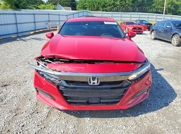 1HGCV1F38KA144433 2019 HONDA ACCORD Red Вид спереду