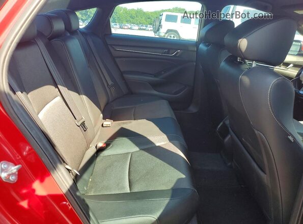 1HGCV1F38KA144433 2019 HONDA ACCORD Red Вид задніх сидінь
