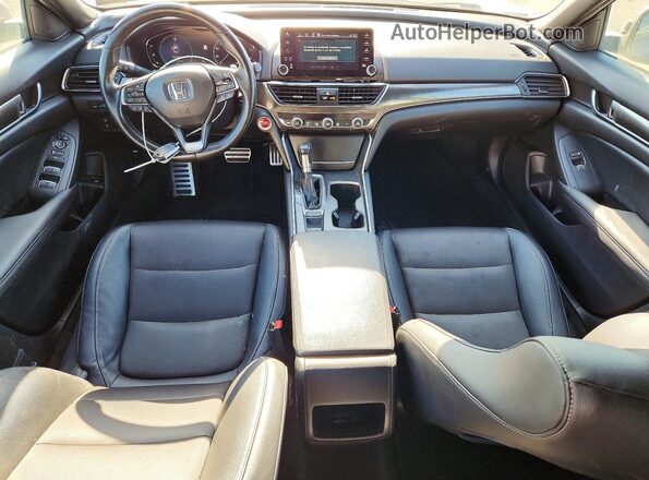 1HGCV1F38KA148000 2019 HONDA ACCORD Серый Вид панели приборов