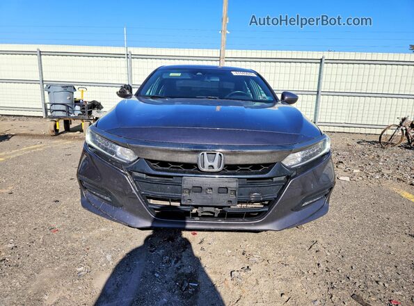 1HGCV1F38KA148000 2019 HONDA ACCORD Серый Вид спереди